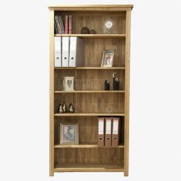 Opus Solid Oak Large Bookcase | Free Delivery | eFurn