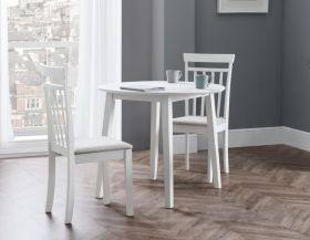 Julian Bowen Coast Dropleaf Table & Chairs Set in White