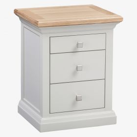 Cotswold 3 Drawer Bedside in Solid Oak