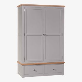 Diamond Gents' Wardrobe in Solid Oak