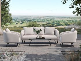 Ambition 3 Seat Sofa Set in Oatmeal