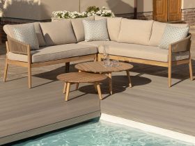 Porto Corner Sofa Set in Sandstone