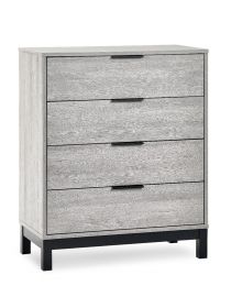 Julian Bowen Bali 4 Drawer Chest in Grey Oak