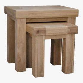 Bordeaux Nest of Tables in Solid Oak