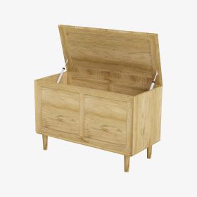 Scandic Blanket Box in Solid Oak