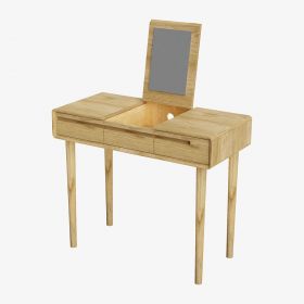 Scandic Solid Oak Dressing Table with Mirror