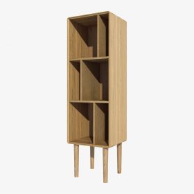 Scandic Solid Oak Narrow Cabinet