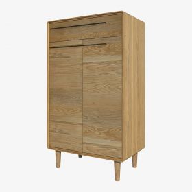 Scandic Shoe Cabinet in Solid Oak