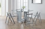 Julian Bowen Savoy Dining Set in Light Grey