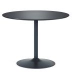 Julian Bowen Nero Round Table in Black - Choose Your Size