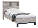 Julian Bowen Bali Bookcase Headboard Bed in Grey Oak