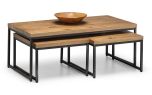 Julian Bowen Brooklyn Nesting Coffee Tables in Oak