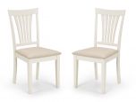 Julian Bowen Stanmore Ivory Dining Chairs - Set of 2