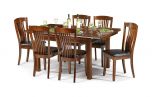 Julian Bowen Canterbury Dining Table & Chairs Set in Solid Mahogany