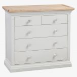 Cotswold 3+2 Chest of Drawers in Solid Oak