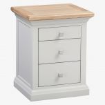 Cotswold 3 Drawer Bedside in Solid Oak