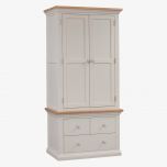 Cotswold Solid Oak Gents Wardrobe