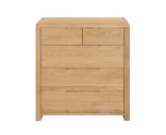 Julian Bowen Curve 3+2 Chest in Oak