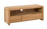 Julian Bowen Curve TV Unit in Oak