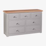 Diamond Solid Oak 7 Drawer Chest