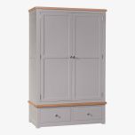 Diamond Gents' Wardrobe in Solid Oak