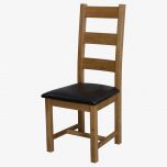 Deluxe Ladderback Dining Chair in Solid Oak