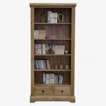 Deluxe Large Bookcase in Solid Oak