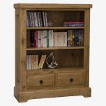 Deluxe Solid Oak Small Bookcase