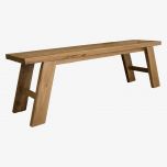 Deluxe Solid Oak Standard Bench