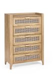 Julian Bowen Sydney 5 Drawer Chest in Oak