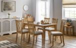 Julian Bowen Ibsen Extending Oak Dining Table in Solid Oak