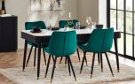 Julian Bowen Louis Stone Top Dining Table Set