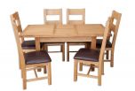 Boston Natural Oak Living Medium Extendable Dining Table