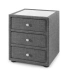 Julian Bowen Sorrento 3 Drawer Bedside in Slate Linen