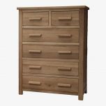 Opus Solid Oak 2 Over 4 Chest of Drawers