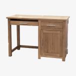 Opus Small Computer Desk in Solid Oak