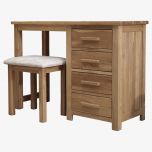 Opus Solid Oak Dressing Table & Stool