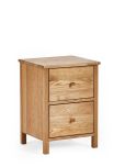 Julian Bowen Coxmoor 2 Drawer Bedside in Oak