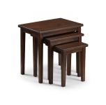 Julian Bowen Cleo Nest of Tables in Mahogany