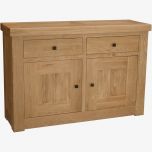 Bordeaux 2 Door 2 Drawer Sideboard in Solid Oak