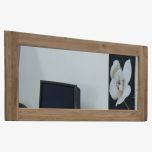 Rustic Solid Oak Large Mirror