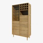 Scandic Solid Oak Drinks Cabinet