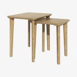 Scandic Rectangular Nest of Tables in Solid Oak