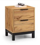 Julian Bowen Bali 2 Drawer Bedside in Oak