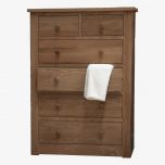 Torino Solid Oak 2+4 Chest of Drawers