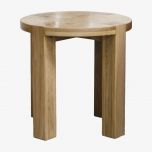 Trend Solid Oak Round Lamp Table