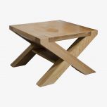 Trend Solid Oak X-Leg 2 x 2 Coffee Table