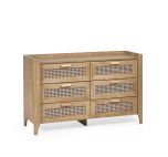 Julian Bowen Sydney 6 Drawer Wide Chest in Oak