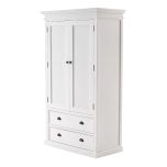 Halifax Coastal Wardrobe 2 Door 2 Drawers in Brilliant White