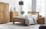 Julian Bowen Mallory High Footend Bed in Oak